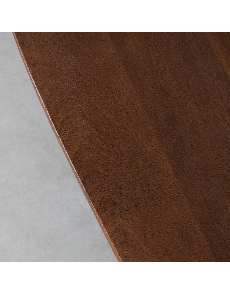 Damn LABEL51 Eetkamertafel Rosie - Espresso - Mangohout - 260 cm - Organisch