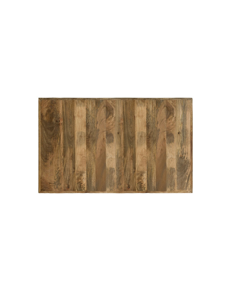 Damn LABEL51 Eetkamertafel Tafelblad Straight Edge - Naturel - Mangohout - 120 cm Straight