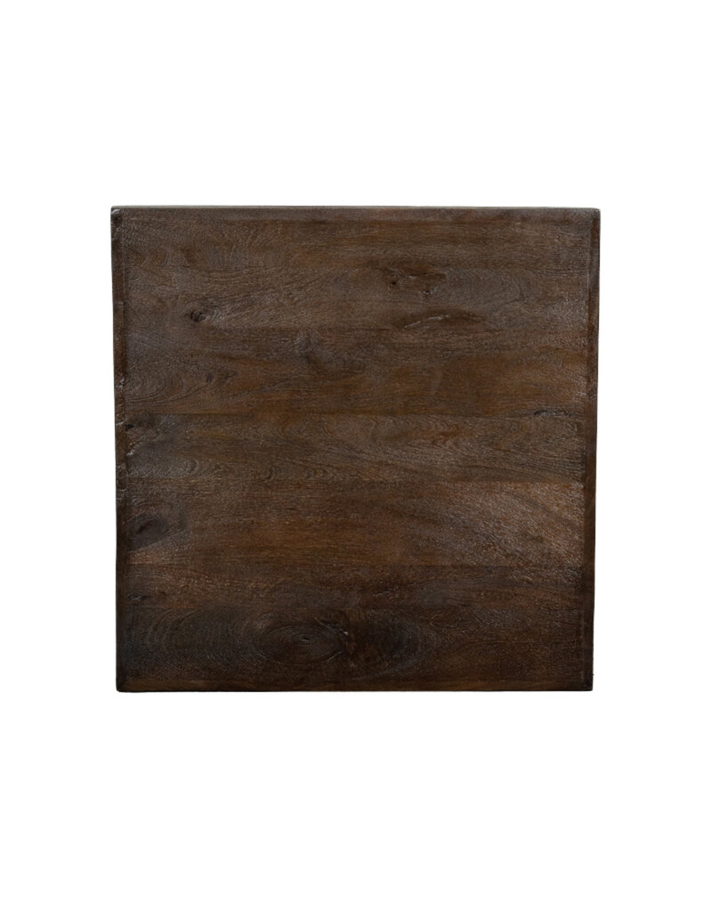 Damn LABEL51 Eetkamertafel Tafelblad Straight Edge - Espresso - Mangohout - 70 cm Straight