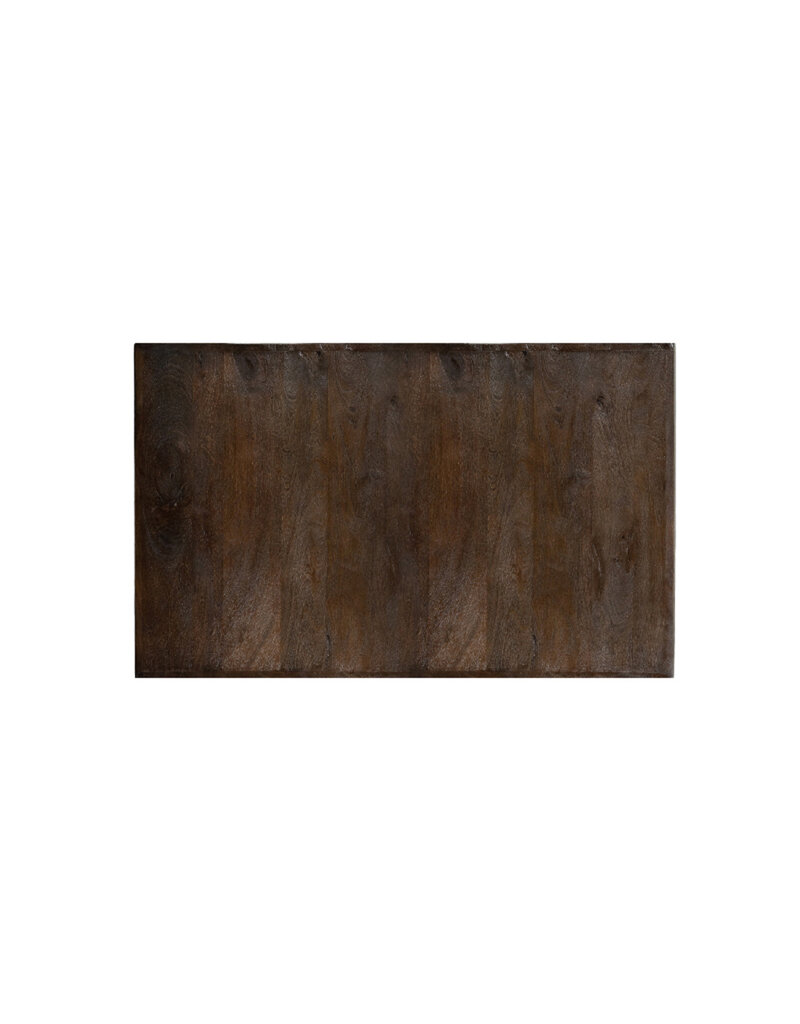 Damn LABEL51 Eetkamertafel Tafelblad Straight Edge - Espresso - Mangohout - 120 cm Straight