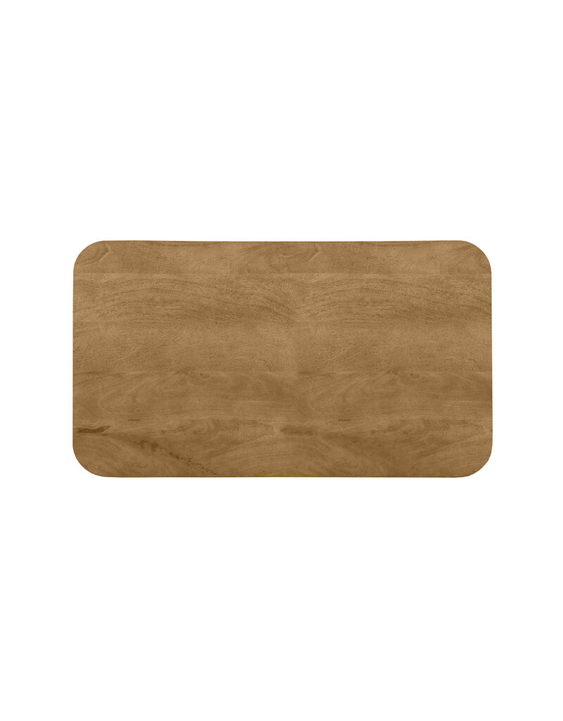 Damn LABEL51 Eetkamertafel Tafelblad Sloppy Edge - Naturel - Mangohout - 120 cm Sloppy