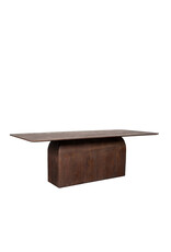 Damn LABEL51 Eetkamertafel Owen - Espresso - Mangohout - 200 cm