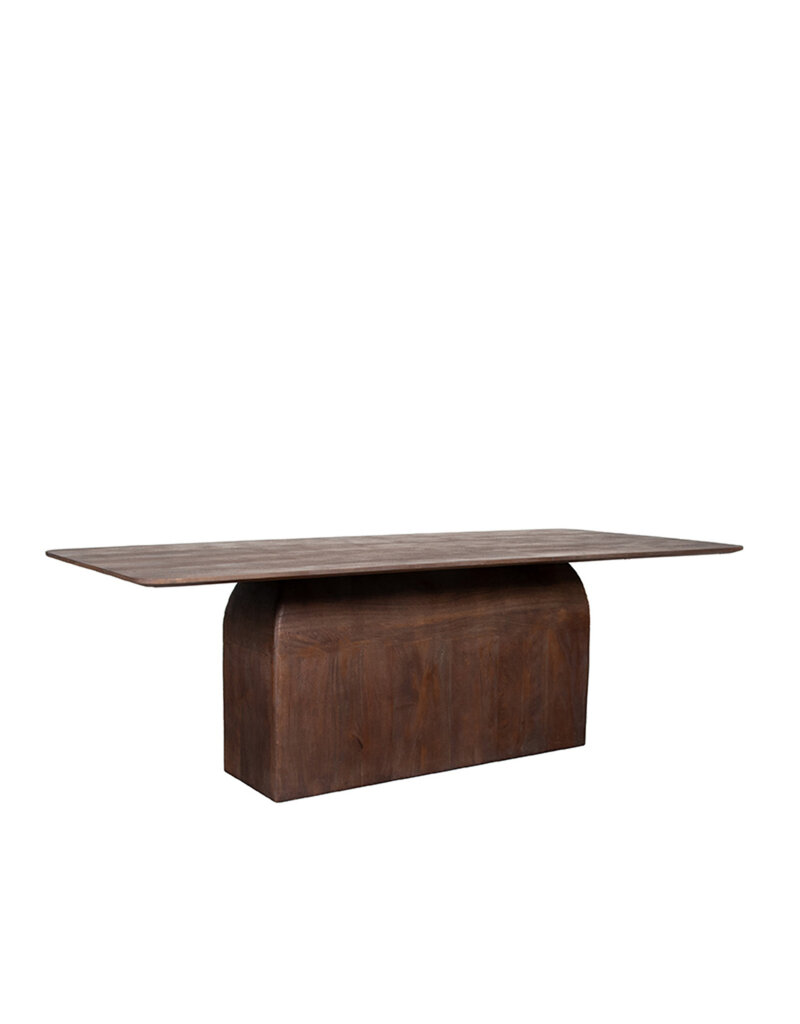 Damn LABEL51 Eetkamertafel Owen - Espresso - Mangohout - 200 cm