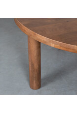 Damn LABEL51 Eetkamertafel Elly - Nature Smooth - Mangohout - 140 cm - Rond