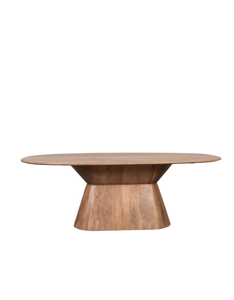 Damn LABEL51 Eetkamertafel Jagger - Nature Smooth - Mangohout - 240 cm - Ovaal