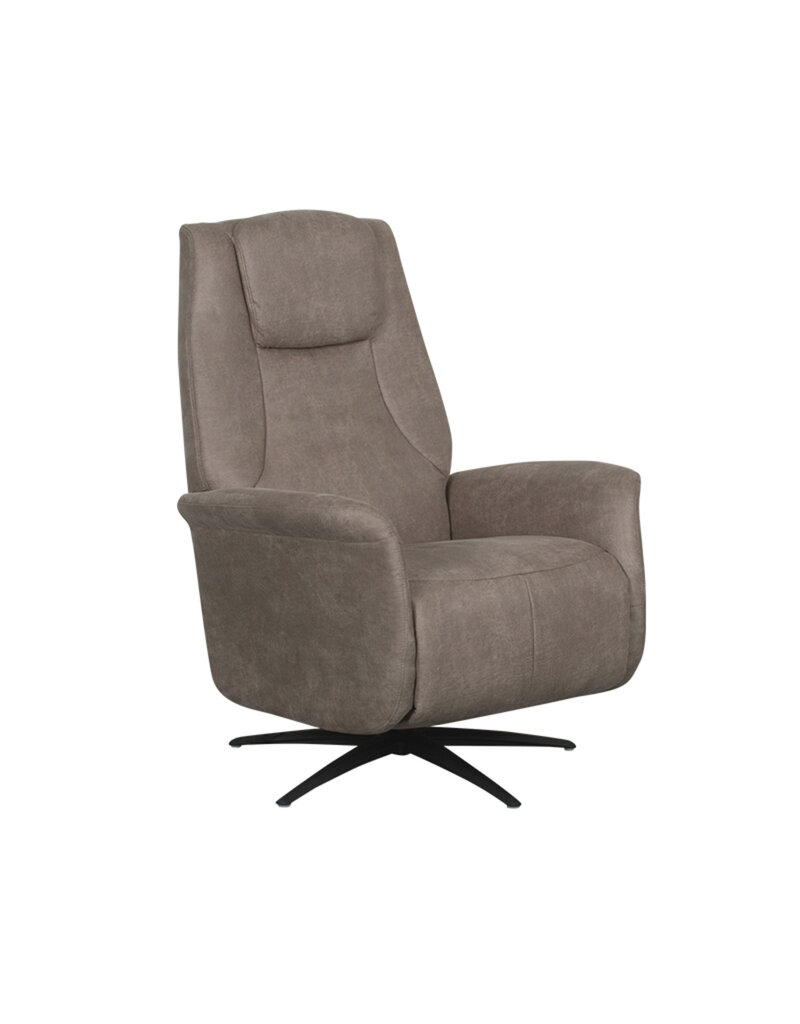 Damn LABEL51 Fauteuil Stockholm - Taupe - Micro Suede - 1-Motorig