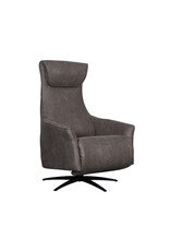 Damn LABEL51 Fauteuil Lund - Antraciet - Micro Suede - 2-Motorig - Met Massagefunctie
