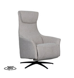 Damn LABEL51 Fauteuil Lund - Naturel - Royal Boucle - 2-Motorig - Met Massagefunctie
