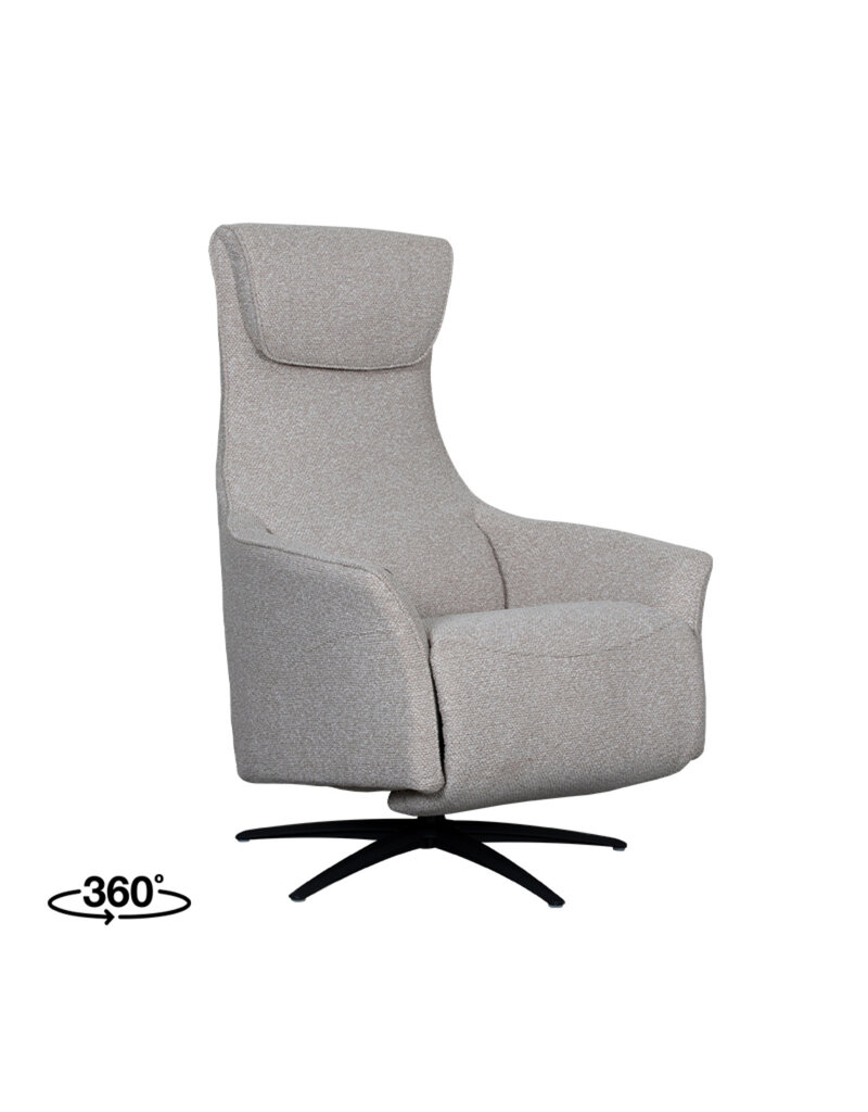 Damn LABEL51 Fauteuil Lund - Naturel - Royal Boucle - 2-Motorig - Met Massagefunctie