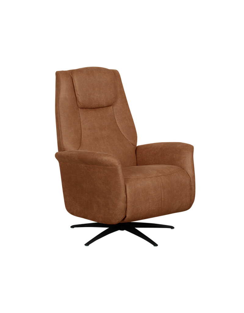 Damn LABEL51 Fauteuil Stockholm - Cognac - Micro Suede - 1-Motorig