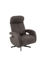 Damn LABEL51 Fauteuil Esbjerg - Antraciet - Micro Suede - Manueel Verstelbaar