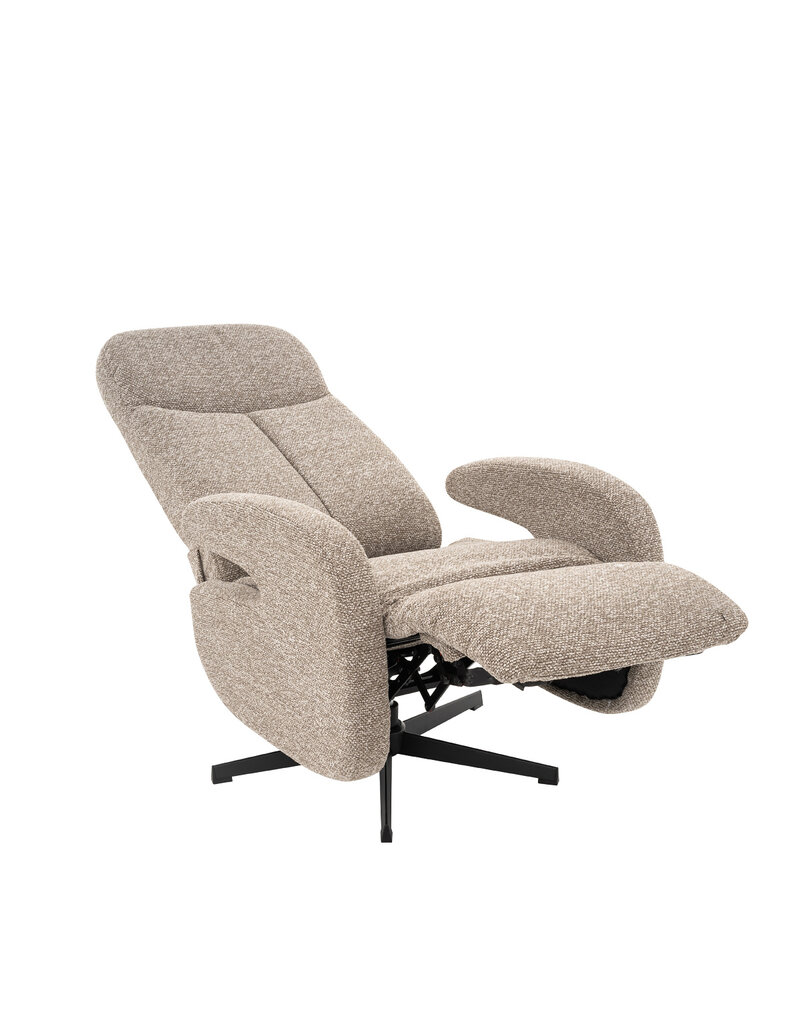 Damn LABEL51 Fauteuil Esbjerg - Mushroom - Royal Boucle - Manueel Verstelbaar