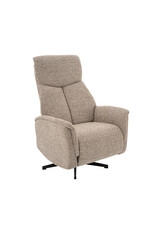 Damn LABEL51 Fauteuil Helsinki - Mushroom - Royal Boucle - Manueel Verstelbaar