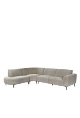 Damn LABEL51 Fauteuil Mauro - Mushroom - Royal Boucle - Links Voorstaand