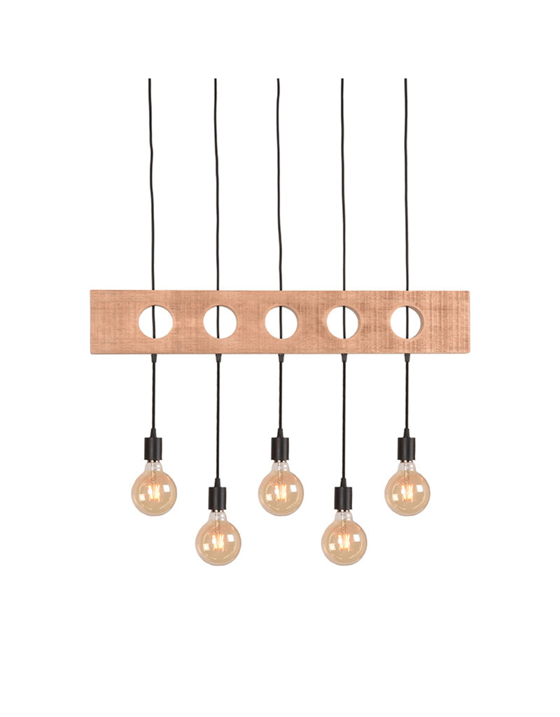 Damn LABEL51 Hanglamp Timber - Zwart - Metaal - SALE