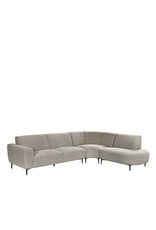 Damn LABEL51 Hoekbank Mauro - Mushroom - Royal Boucle - Rechts Voorstaand