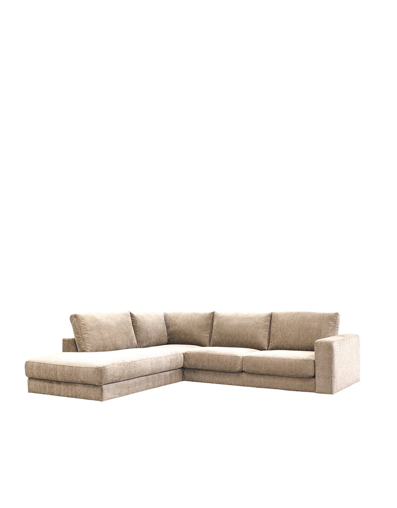 Damn LABEL51 Hoekbank Valero - Naturel - Tresor - Links Voorstaand