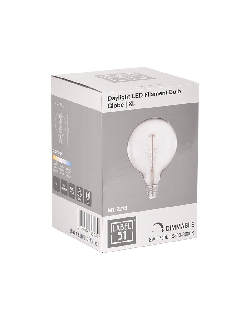 Damn LABEL51 Lichtbron Kooldraadlamp - Helder glas - - Bol XL