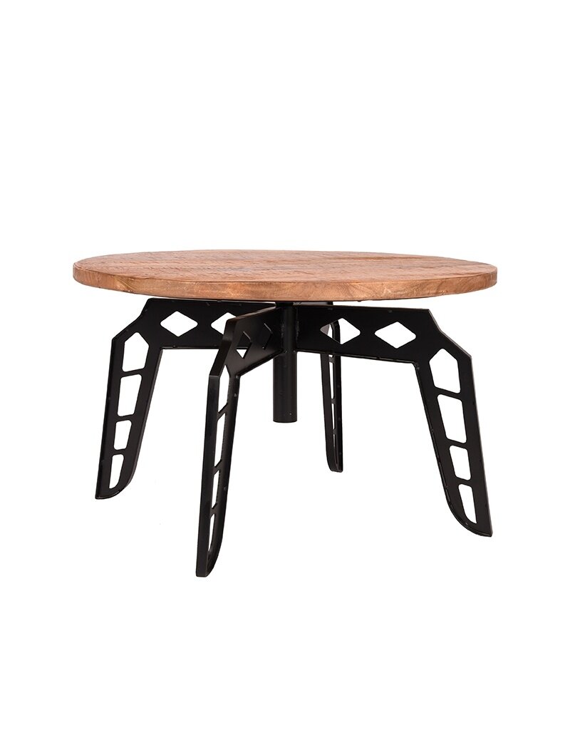 Damn LABEL51 Salontafel Pebble - Rough - Mangohout - 80 cm - Rond