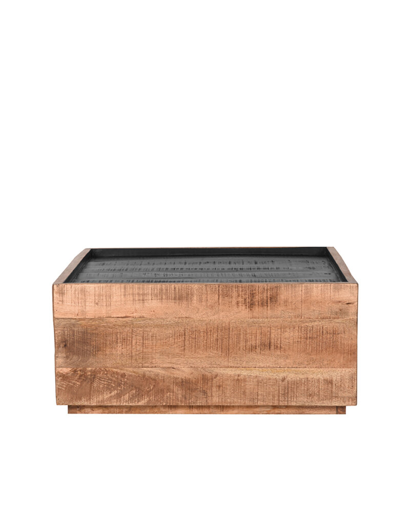 Damn LABEL51 Salontafel Noble - Rough - Mangohout - 80x80 cm