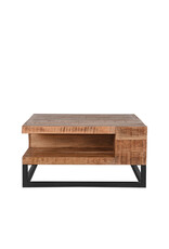 Damn LABEL51 Salontafel Cube - Rough - Mangohout - 80 cm