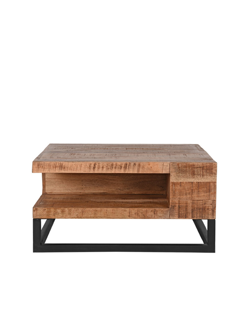 Damn LABEL51 Salontafel Cube - Rough - Mangohout - 80 cm