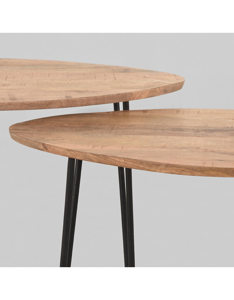 Damn LABEL51 Salontafel Frisk - Rough - Mangohout - 68 cm