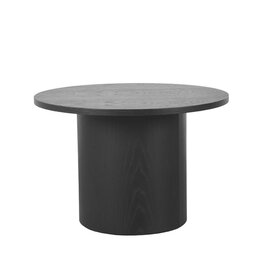 Damn LABEL51 Salontafel Oliva - Zwart - Eiken - 60 cm - Rond