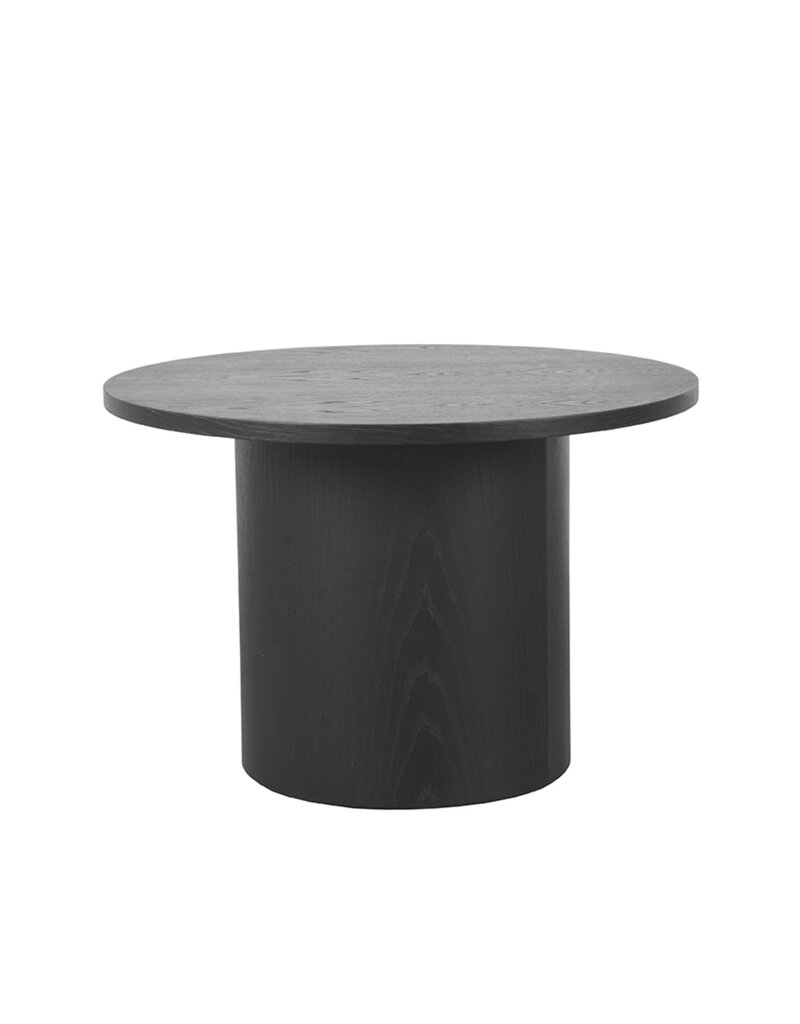 Damn LABEL51 Salontafel Oliva - Zwart - Eiken - 60 cm - Rond