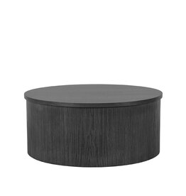 Damn LABEL51 Salontafel Oliva - Zwart - Eiken - 70 cm - Rond