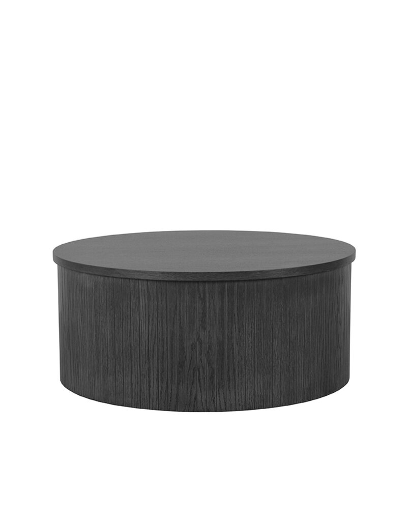 Damn LABEL51 Salontafel Oliva - Zwart - Eiken - 70 cm - Rond