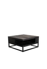 Damn LABEL51 Salontafel Cube - Zwart - Mangohout - 80 cm