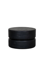 Damn LABEL51 Salontafel Milly - Zwart - Mangohout - 50 cm - Rond
