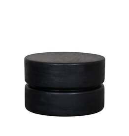 Damn LABEL51 Salontafel Milly - Zwart - Mangohout - 50 cm - Rond