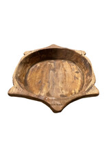 Damn Old wooden turtle bowl (7809)