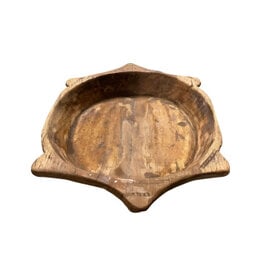 Damn Old wooden turtle bowl (7809)