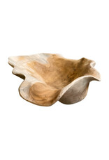 Damn Bowl teak abstract D50cm(80420)