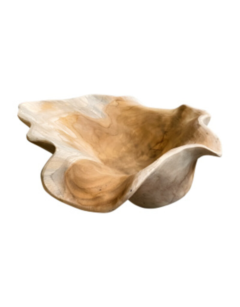Damn Bowl teak abstract D50cm(80420)