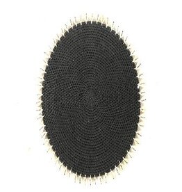 Damn Placemat w. shell 37cm black(3479)