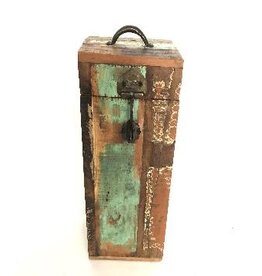 Damn 2-bottle holder old wood(3392)