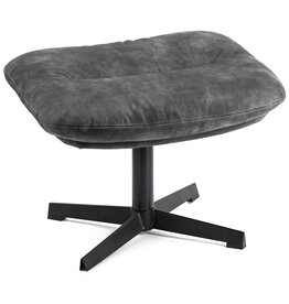 Poef velvet dark grey