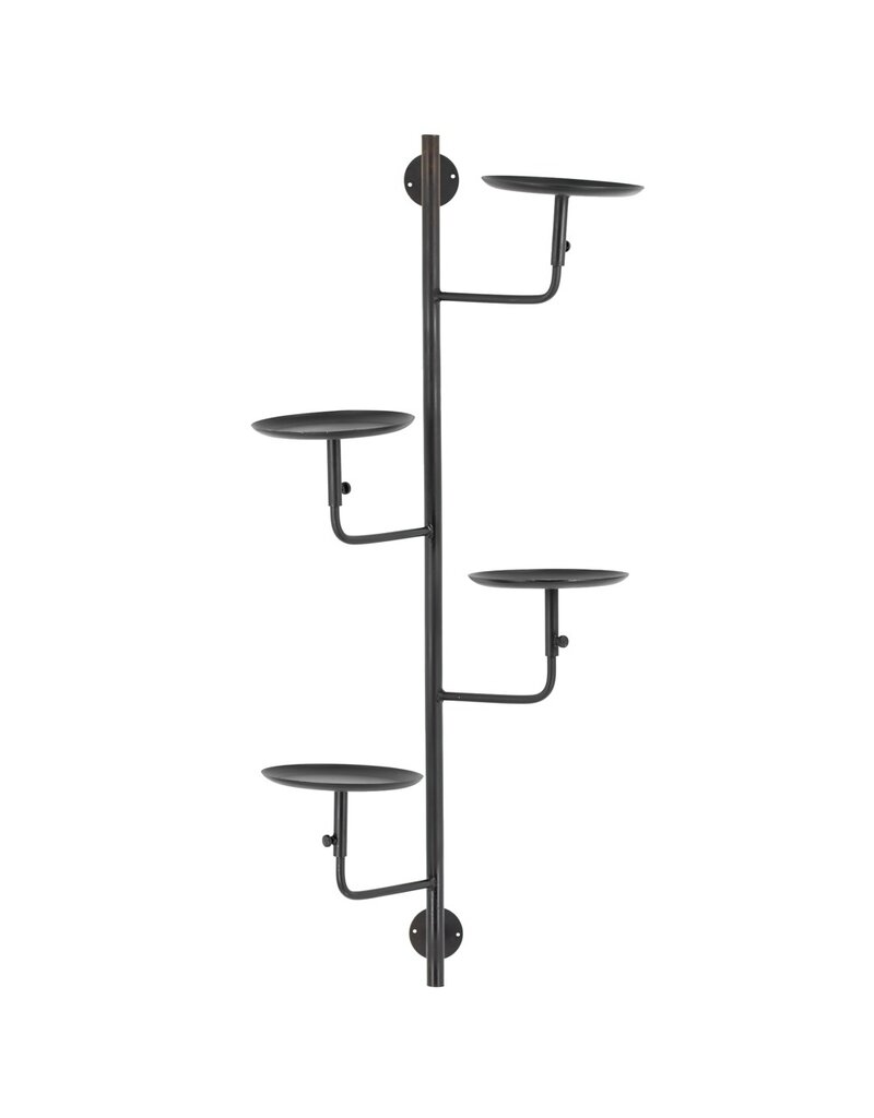 Wandrek met plateaus zwart