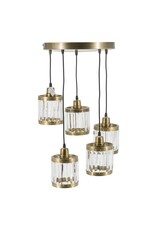 Hanglamp rond 5 bollen