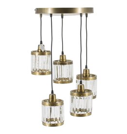 Hanglamp rond 5 bollen