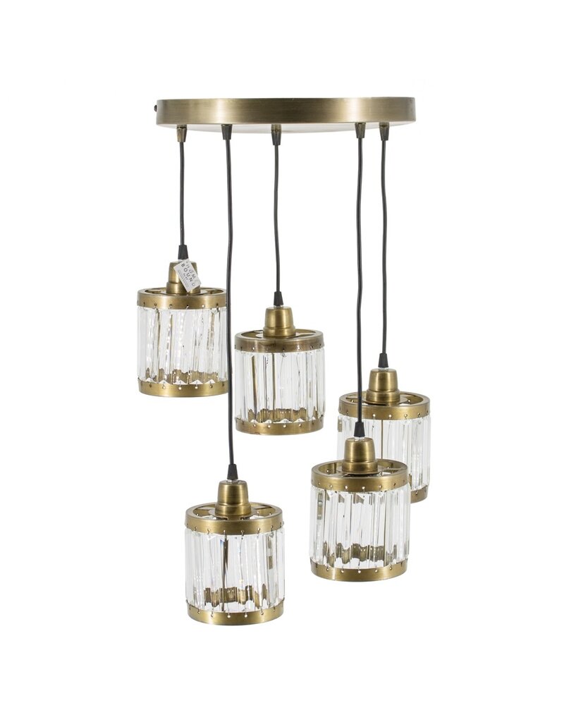 Hanglamp rond 5 bollen