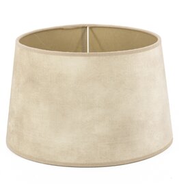 Lampenkap 30cm velvet naturel