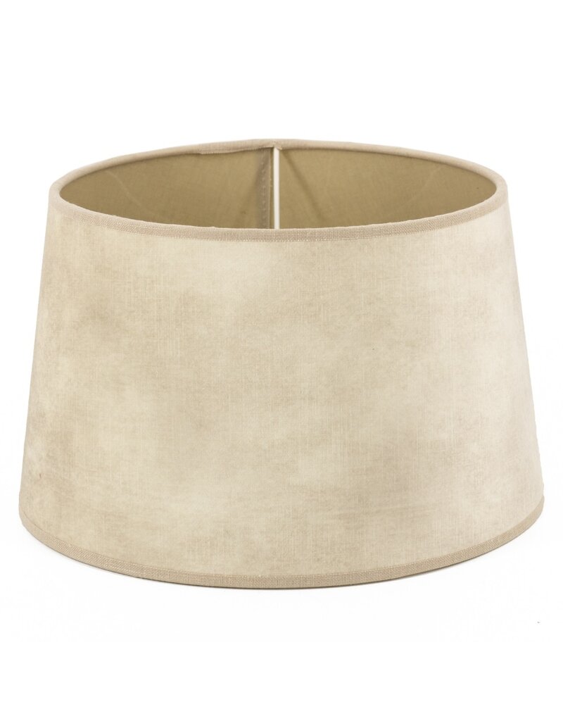 Lampenkap 30cm velvet naturel