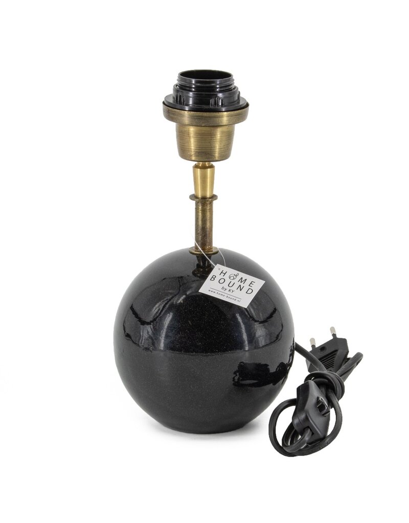 Lampenvoet marmer zwart