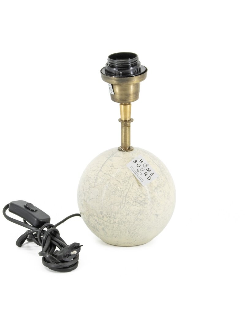 Lampenvoet marmer wit