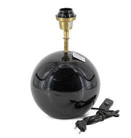 Lampenvoet marmer zwart